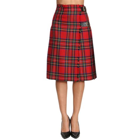 gonna donna fantasia burberry|Gonna Kilt in lana Burberry .